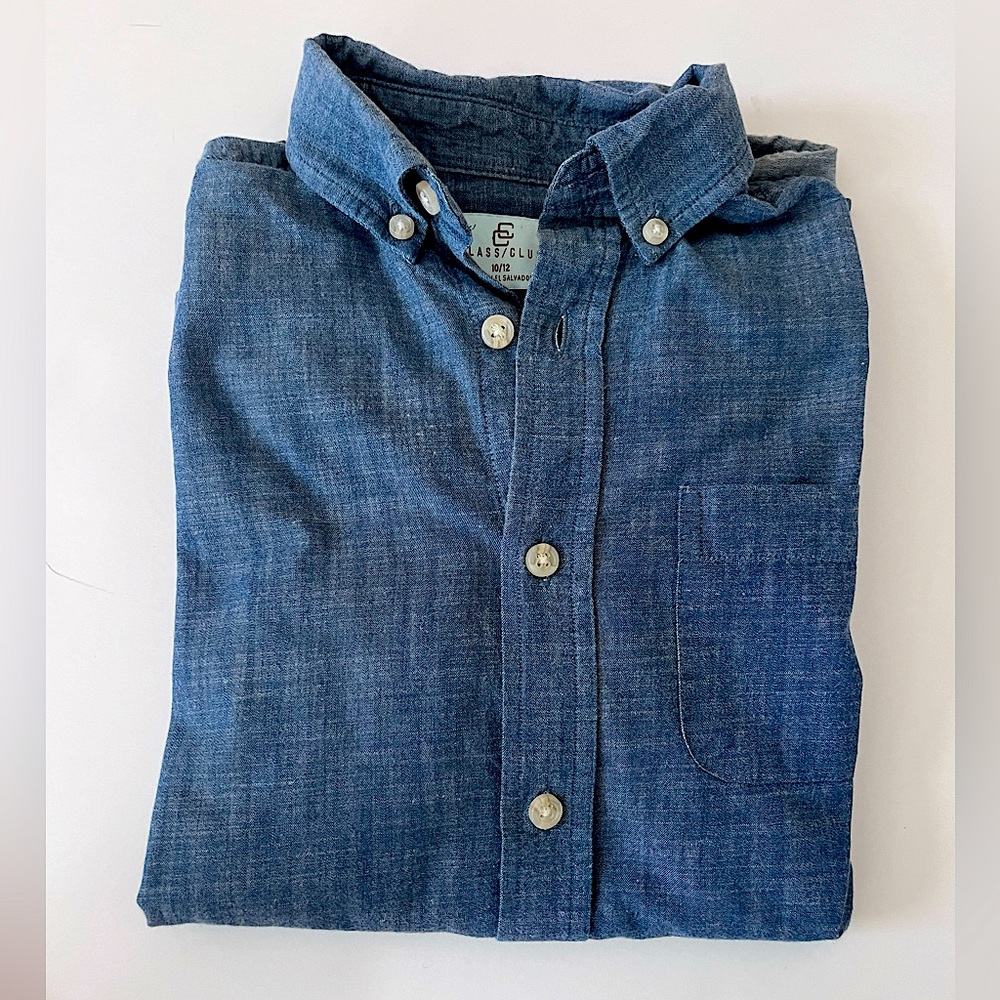 Class/Club Boys long sleeve button down shirt. 10/12 (M)